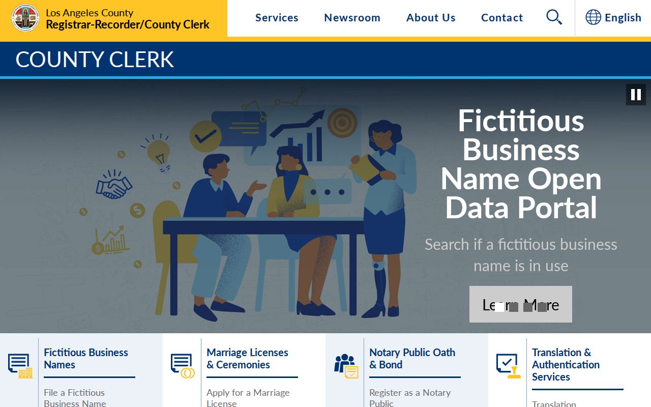 Montebello ZIP code directory Los Angeles County Clerk services