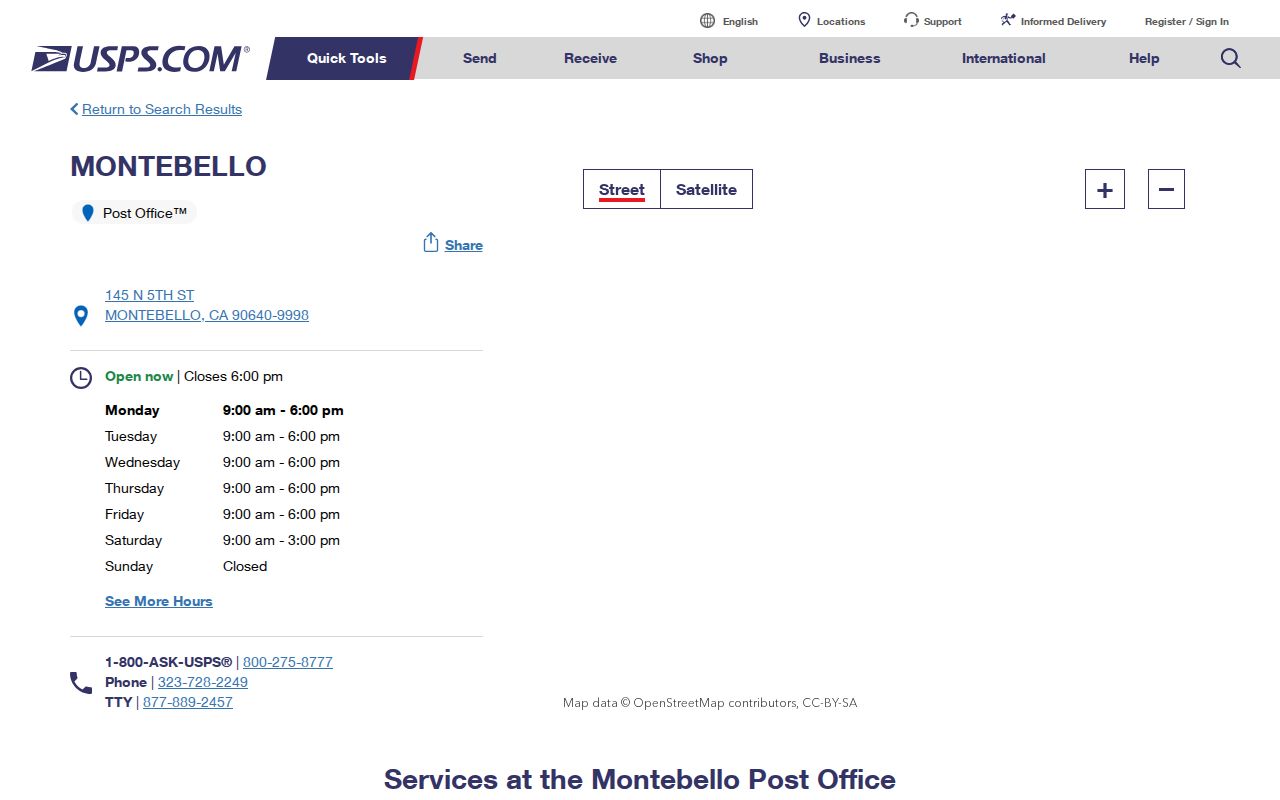 Montebello ZIP code directory Montebello Post Office